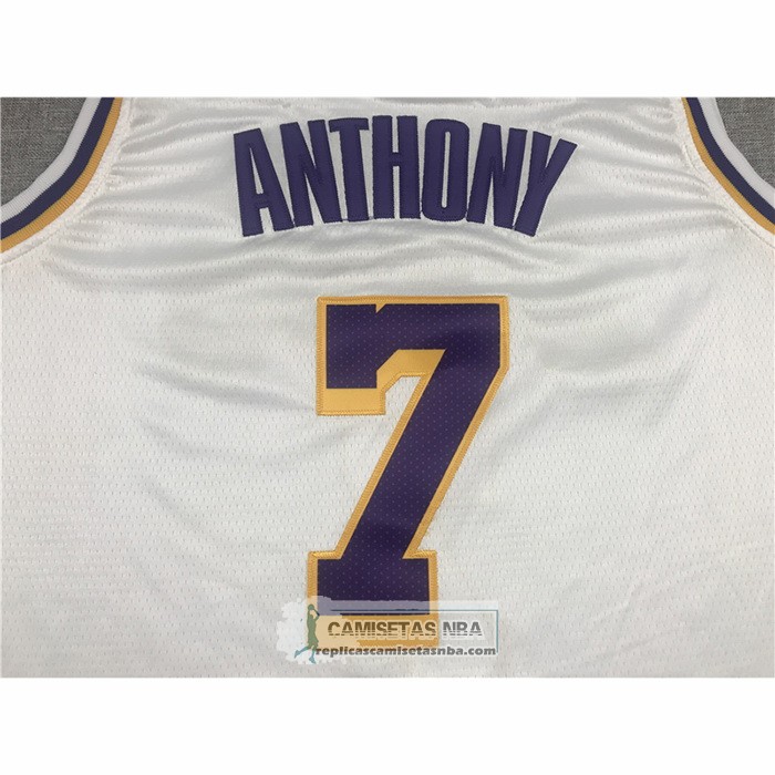 Camiseta Los Angeles Lakers Carmelo Anthony NO 7 Association 2021 Blanco